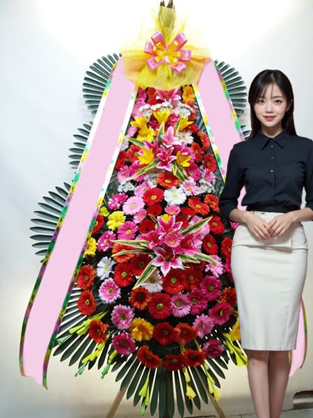 신도림 테크노마트 웨딩시티 3단화환 고급형